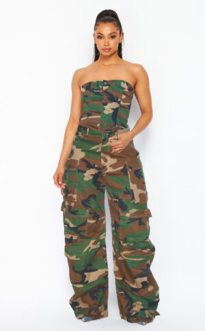 CAMOUFLAGE MILITARY JUMPSUIT