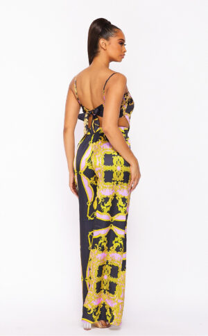 BAROCCO PRINT BANDANA TOP & WIDE LEG PANTS