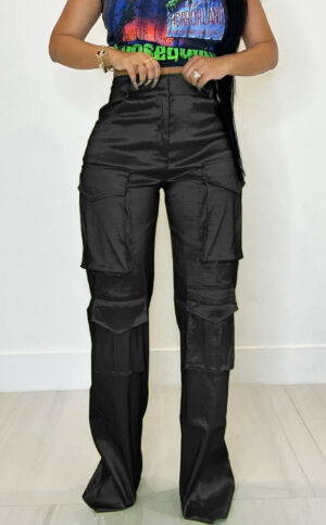FITTED MULTI-POCKET CARGO PANTS